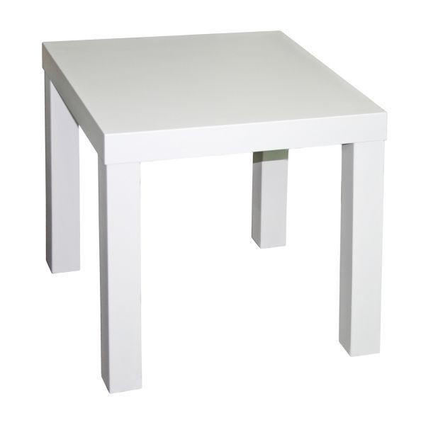 KLUB STOČIĆ 45/45/45 cm  bela  - bela, Dizajnerski, pločasti materijal (45/45/45cm) - Xora