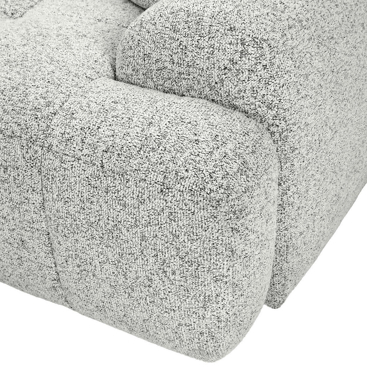 Ecksofa mit Funktion Creme Flachgewebe Zierkissen, Rückenkissen, Bettkasten, Schlaffunktion, Rücken echt, Liegefläche im Originalstoff  - Creme/Schwarz, KONVENTIONELL, Kunststoff/Textil (190/277cm) - Carryhome
