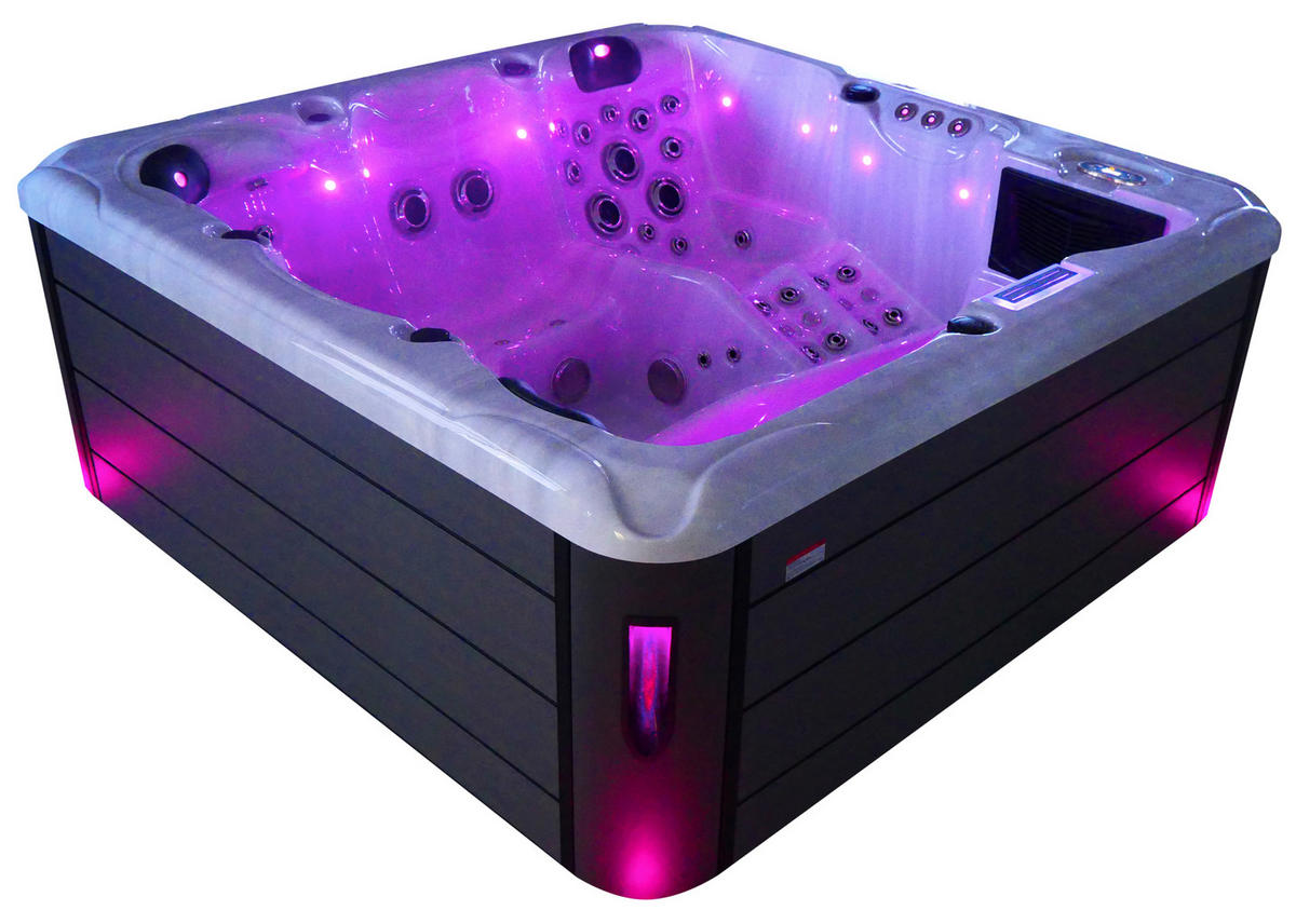 WHIRLPOOL Lucca  - Grauweiß, KONVENTIONELL, Kunststoff (220/220/95cm) - Sanotechnik