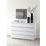 KOMMODE Weiß - Chromfarben/Weiß, Design, Glas/Kunststoff (120/80/40cm) - Moderano KOMMODE Weiß - Chromfarben/Weiß, Design, Glas/Kunststoff (120/80/40cm) - Moderano