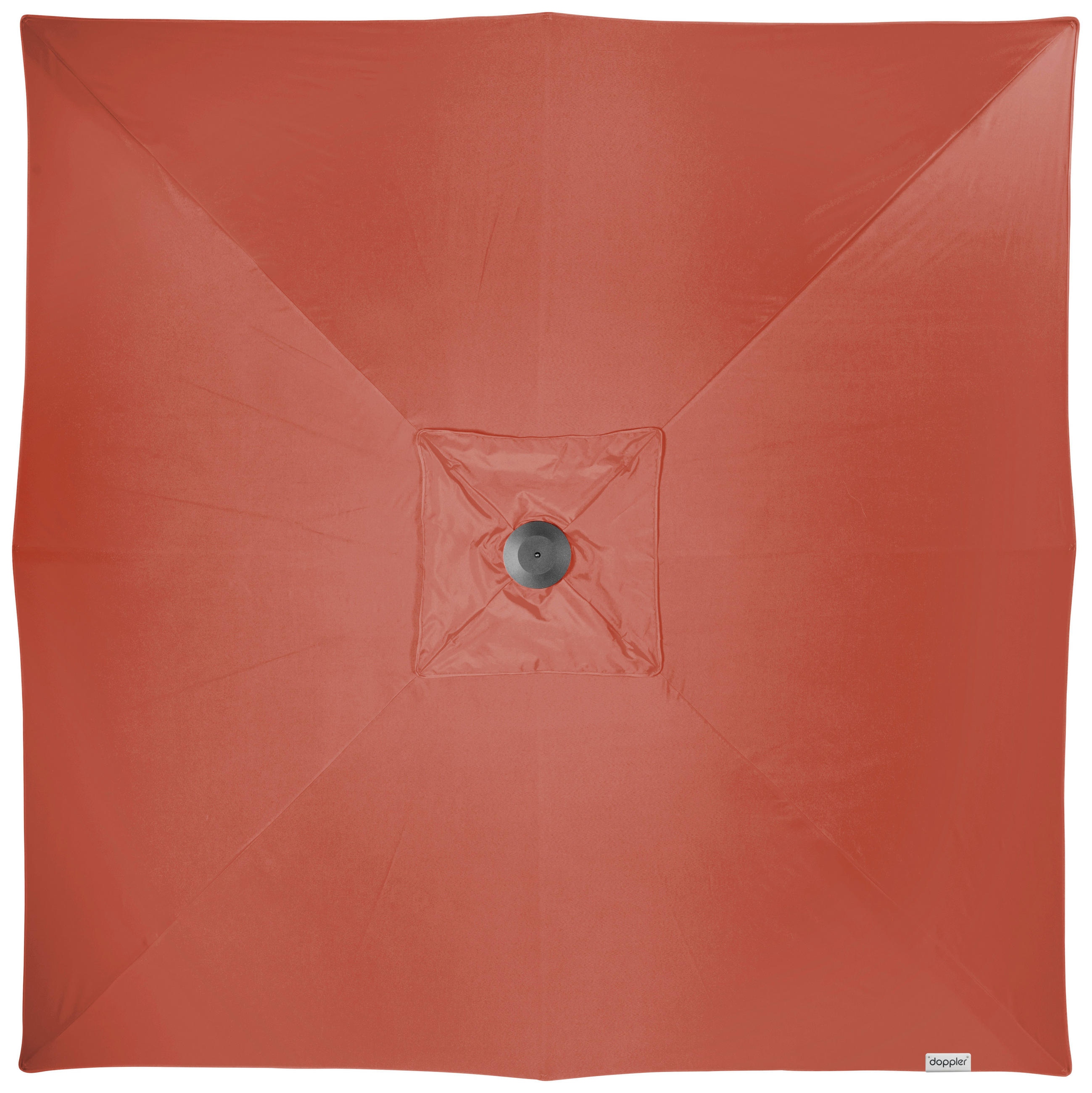 SONNENSCHIRM 300X300 cm Terracotta  - Silberfarben/Terracotta, Basics, Textil/Metall (300/300cm) - Doppler