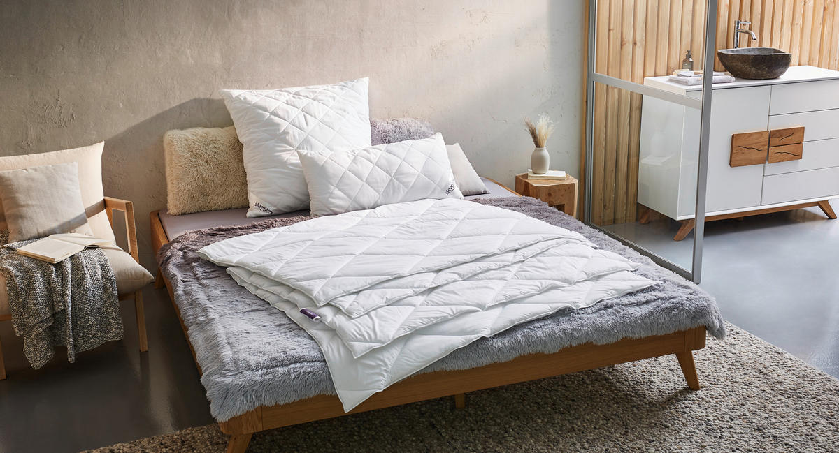 GANZJAHRESDECKE  Oviedo  135/200 cm   - Weiß, Basics, Textil (135/200cm) - Sleeptex
