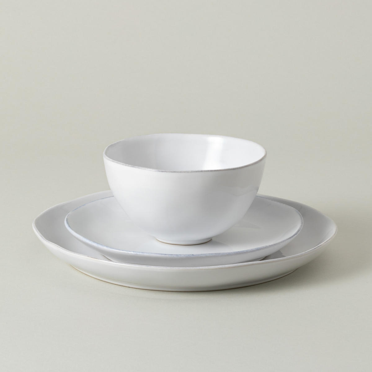 KOMBISERVICE Weiß LIVIA 3-teilig 1 Personen  - Weiß, Basics, Keramik - Costa Nova