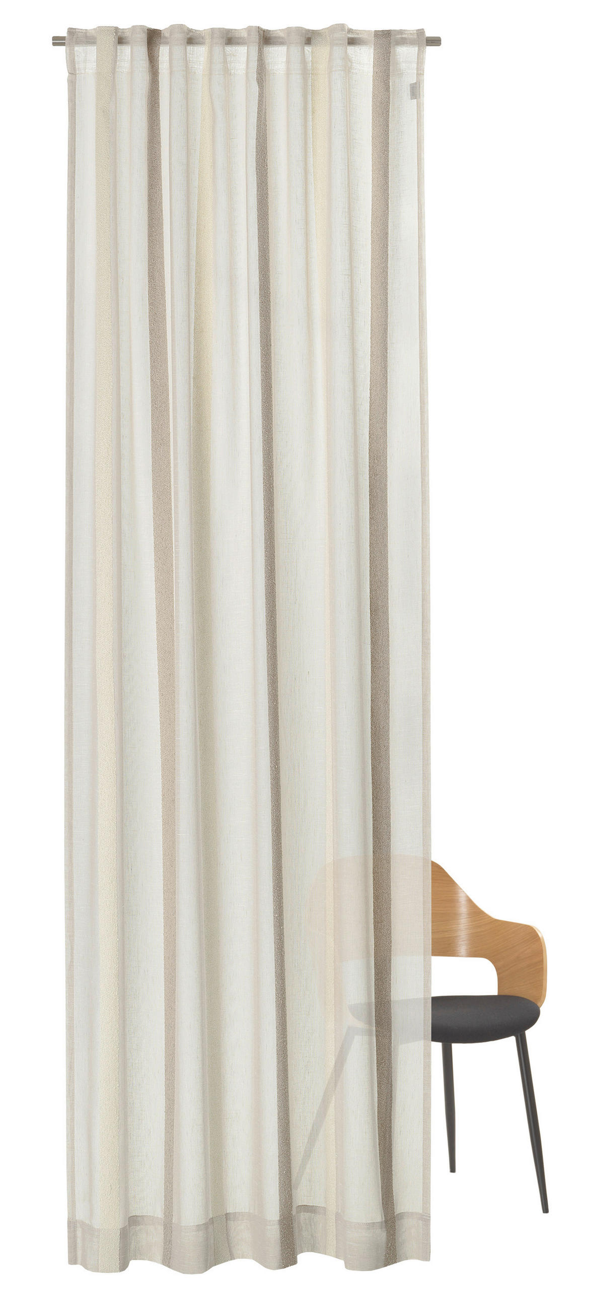 FERTIGVORHANG halbtransparent  - Sandfarben, Basics, Textil (130/250cm) - Schöner Wohnen