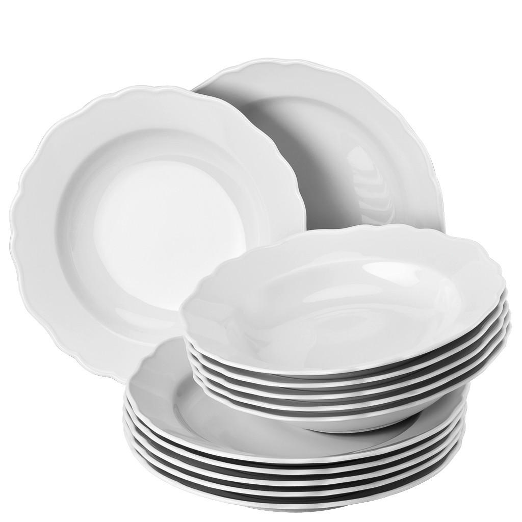 JEDILNI SERVIS Maria Theresia porcelan - bela, Basics, keramika - Rosenthal