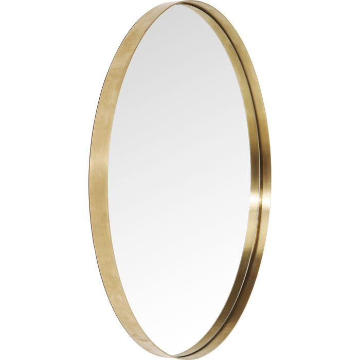 WANDSPIEGEL   100/5 cm  in rund  - Messingfarben, LIFESTYLE, Glas/Metall (100/5cm) - Kare-Design