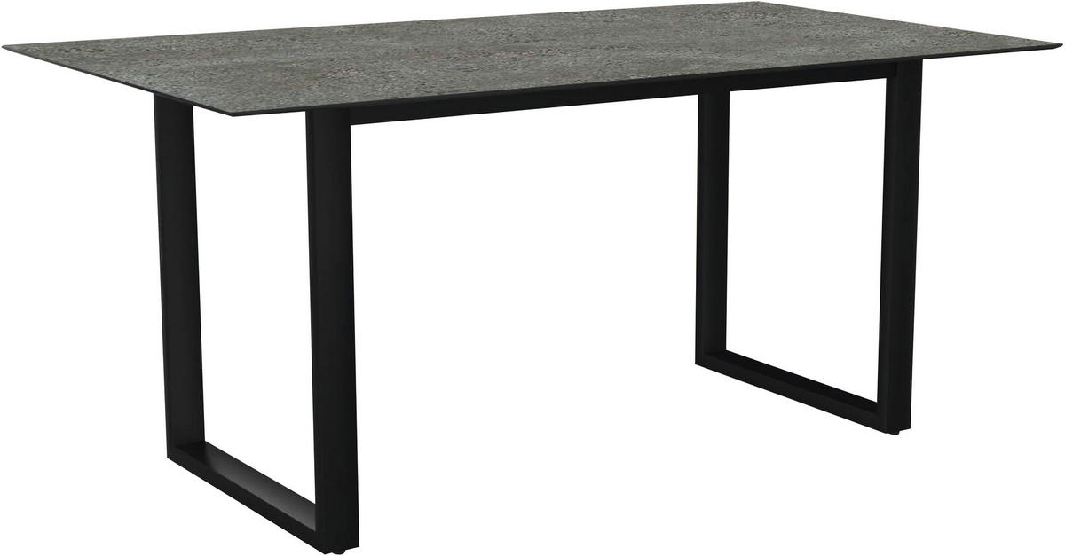 GARTENTISCH 160/90/73 cm Metall, Holzwerkstoff rechteckig  - Anthrazit/Graphitfarben, Design, Holzwerkstoff/Metall (160/90/73cm) - Stern