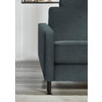 ECKSOFA  in Chenille, Flachgewebe Blau  316/175 cm  - Blau/Schwarz, Design, Textil/Metall (316/175cm) - Dieter Knoll