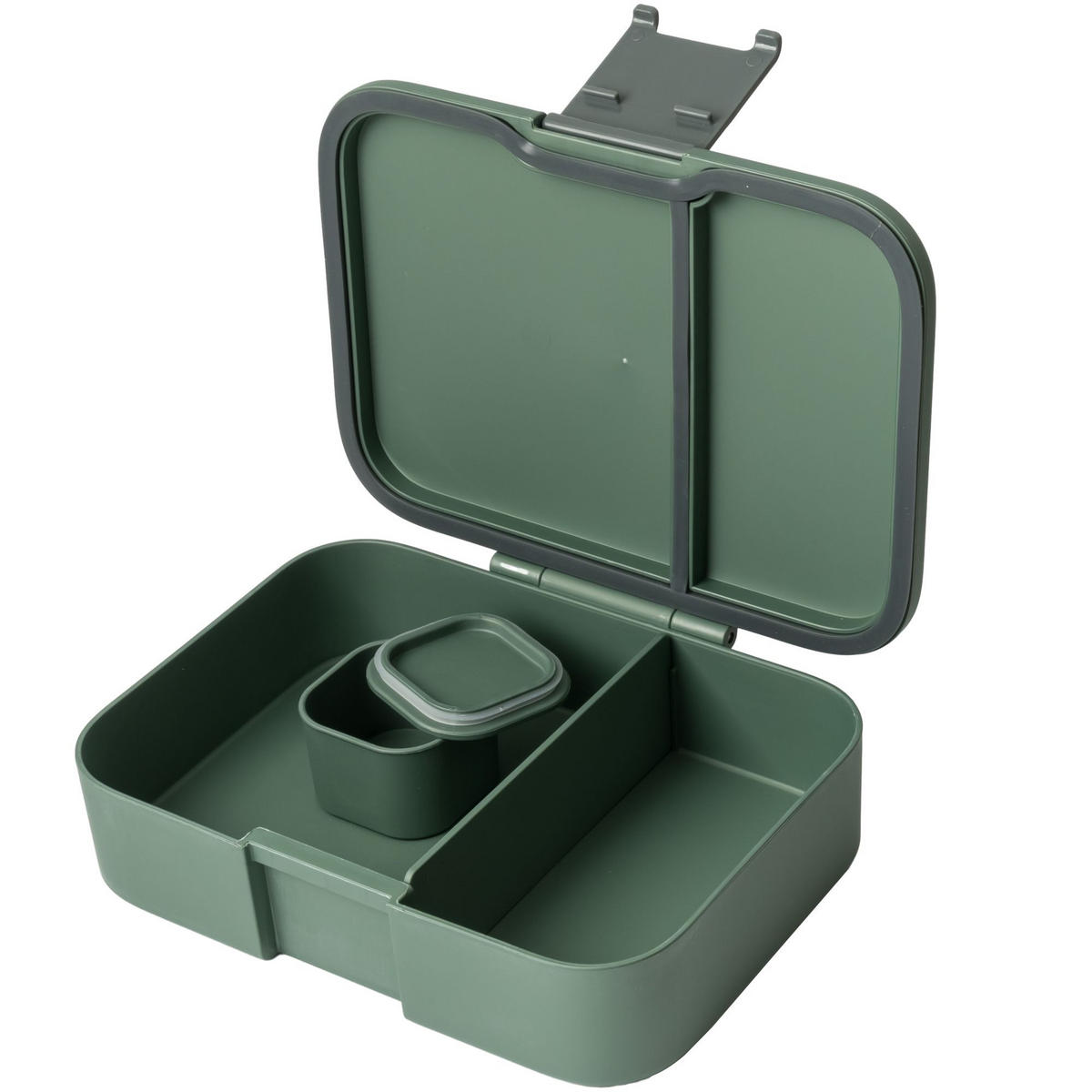 LUNCHBOX  1 l  - zöld, Basics, műanyag/természetes anyagok (21,6/16,4/5,7cm) - Homeware Profession.