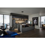 EINBAUKÜCHE   - Graphitfarben/Grau, Design, Holzwerkstoff - Dieter Knoll