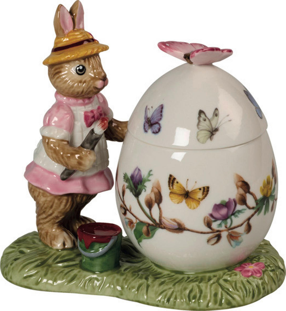 UKRASNI ZEC - višebojna, Osnovno, keramika (11/6,5/10cm)