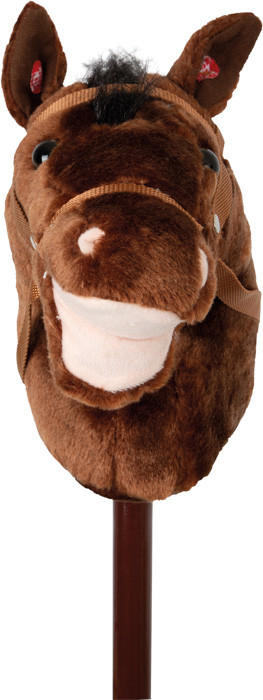 STECKENPFERD - Braun, Basics, Holz/Textil (26/88/12cm) - small foot