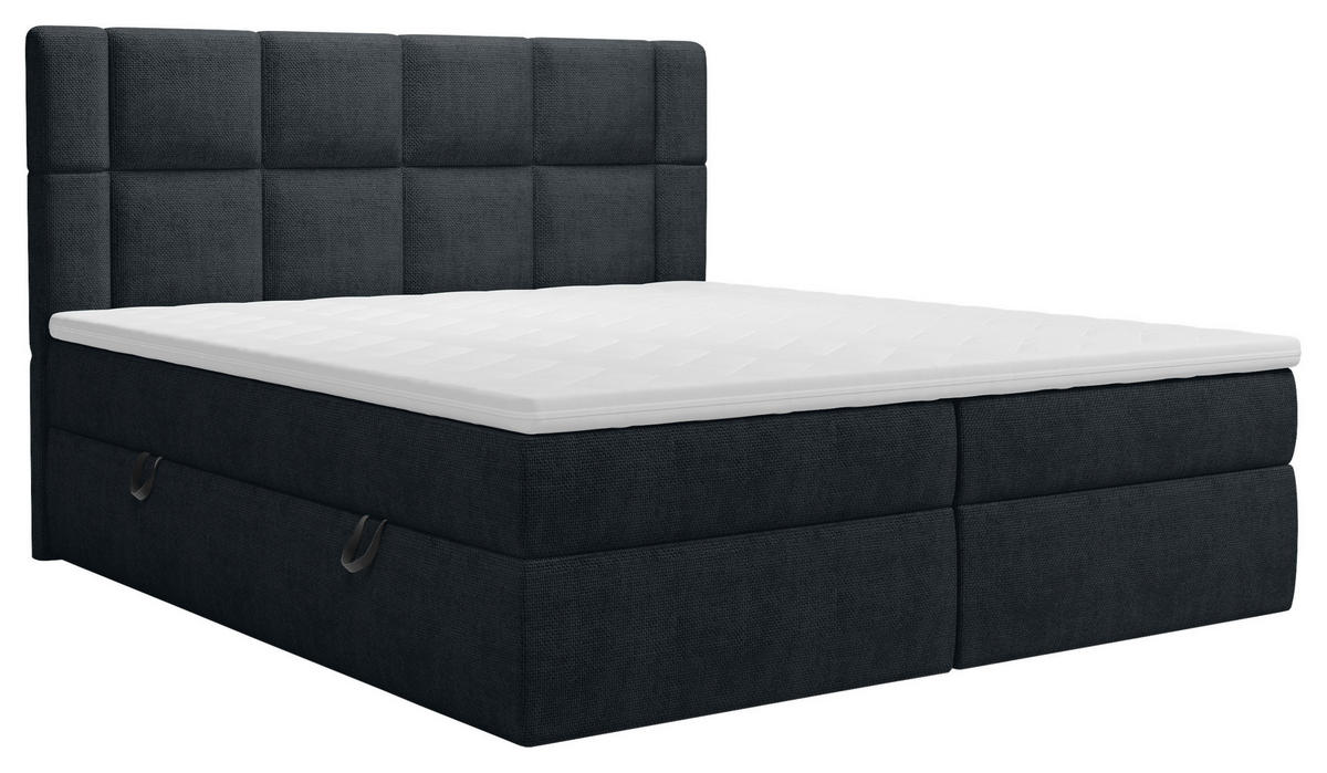 BOXBETT 180/200 cm  in Anthrazit  - Anthrazit/Schwarz, Modern, Holz/Holzwerkstoff (180/200cm) - Boxxx