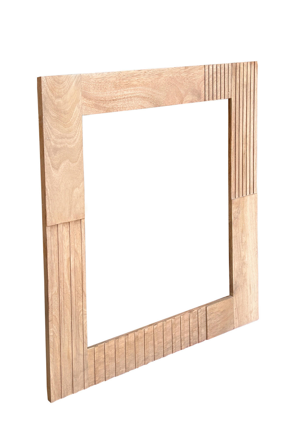SPIEGEL 68/79/3 cm    in quadratisch  - Naturfarben, Design, Glas/Holz (68/79/3cm) - MID.YOU