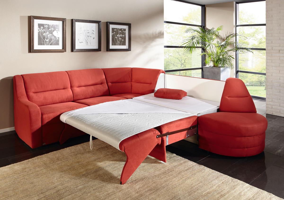 ECKSOFA in Flachgewebe Bordeaux, Dunkelrot  251/285 cm  - Bordeaux/Schwarz, KONVENTIONELL, Kunststoff/Textil (251/285cm) - Sedda