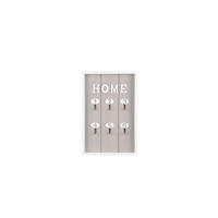 SCHLÜSSELKASTEN Grau, Weiß  - Weiß/Grau, Basics, Holzwerkstoff (20/30/3cm) - Milino
