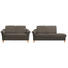 SITZGARNITUR in Textil Braun - Eichefarben/Braun, LIFESTYLE, Holz/Textil (203/86/84cm) - Landscape SITZGARNITUR in Textil Braun - Eichefarben/Braun, LIFESTYLE, Holz/Textil (203/86/84cm) - Landscape