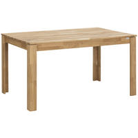 ESSTISCH Wildeiche rechteckig  ausziehbar, gastro- und objekttauglich, in verschiedenen Größen erhältlich, in verschiedenen Holzarten erhältlich  - Wildeiche, Natur, Holz (140 (200)/90/75cm) - Livetastic