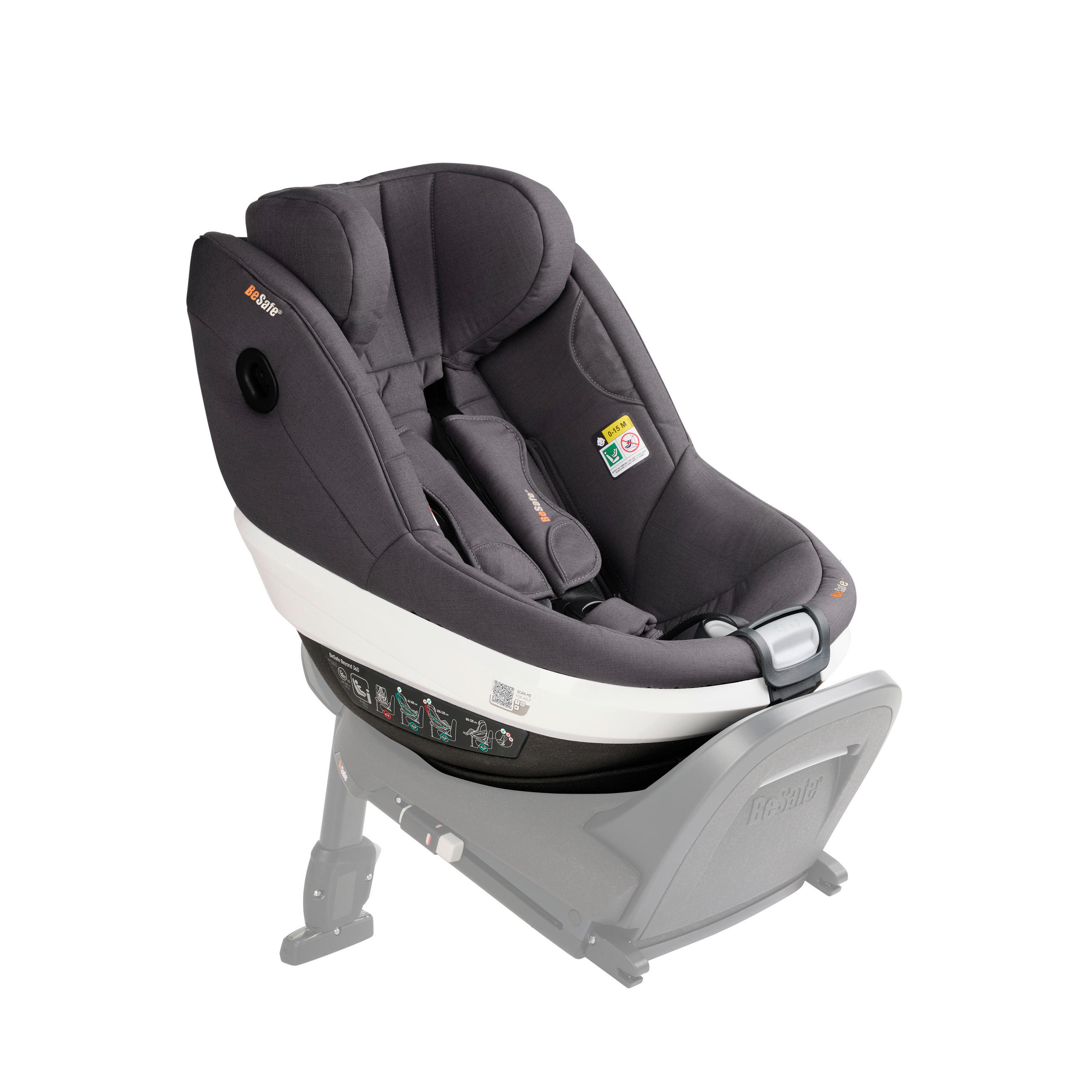 AUTO-SEDIŠTE ZA DECU  Beyond 360  - tamnosiva, Osnovno, tekstil (67/44/43cm) - Besafe