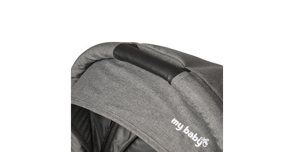 KINDERWAGENSET Korfu  - Dunkelgrau/Schwarz, Basics, Kunststoff/Textil - My Baby Lou