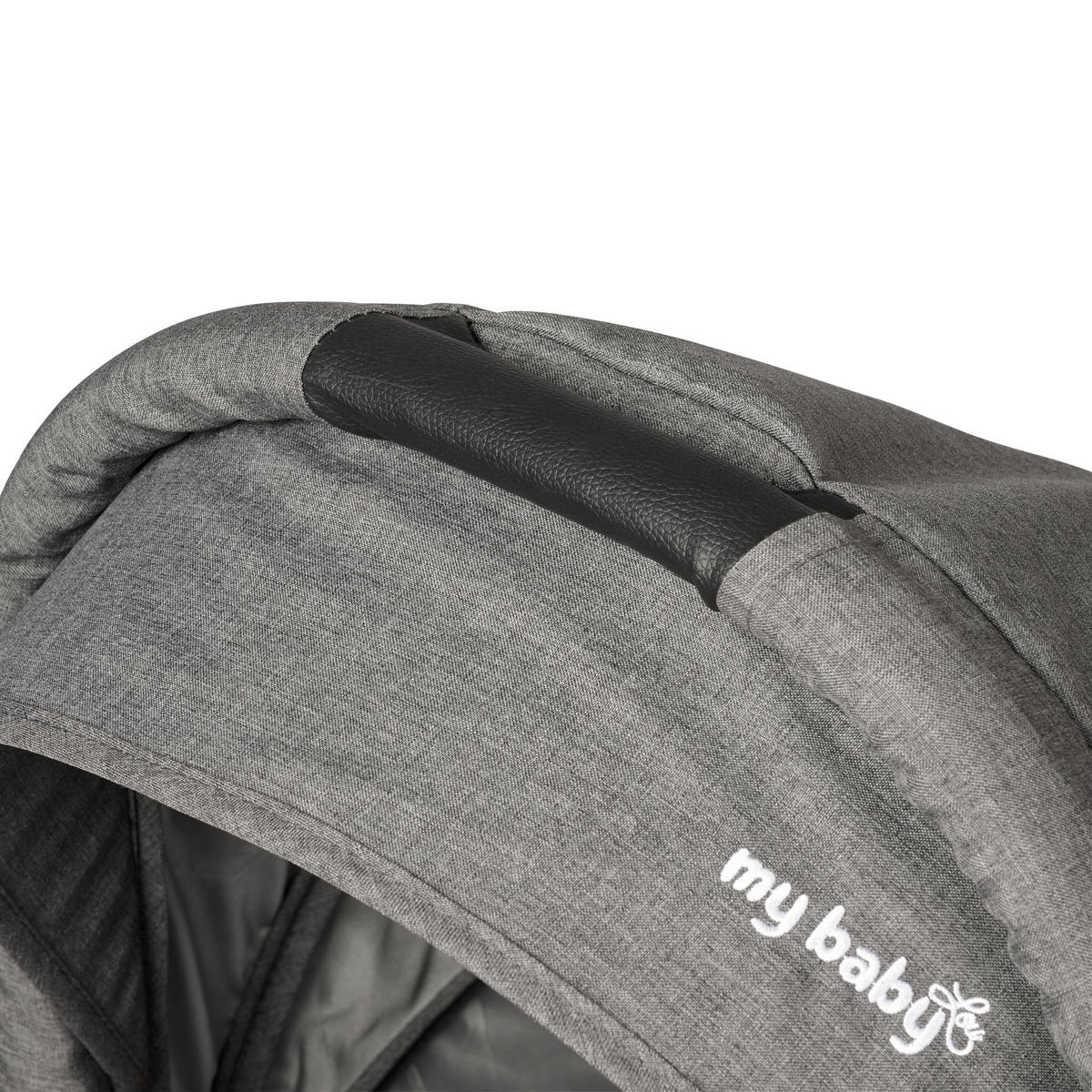 KINDERWAGENSET  Korfu   - Dunkelgrau/Schwarz, Basics, Kunststoff/Textil - My Baby Lou