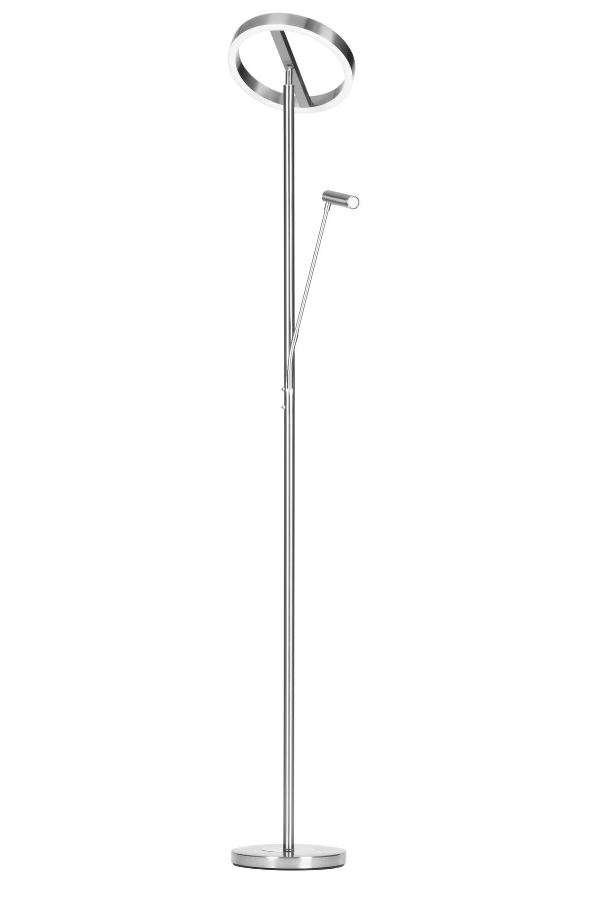 LED-DECKENFLUTER 28/180 cm    - Silberfarben/Weiß, Design, Kunststoff/Metall (28/180cm) - Novel