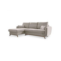 KUTNA GARNITURA tekstil  bež   - prirodne boje/bež, tekstil/drvo (157/235cm) - MID.YOU