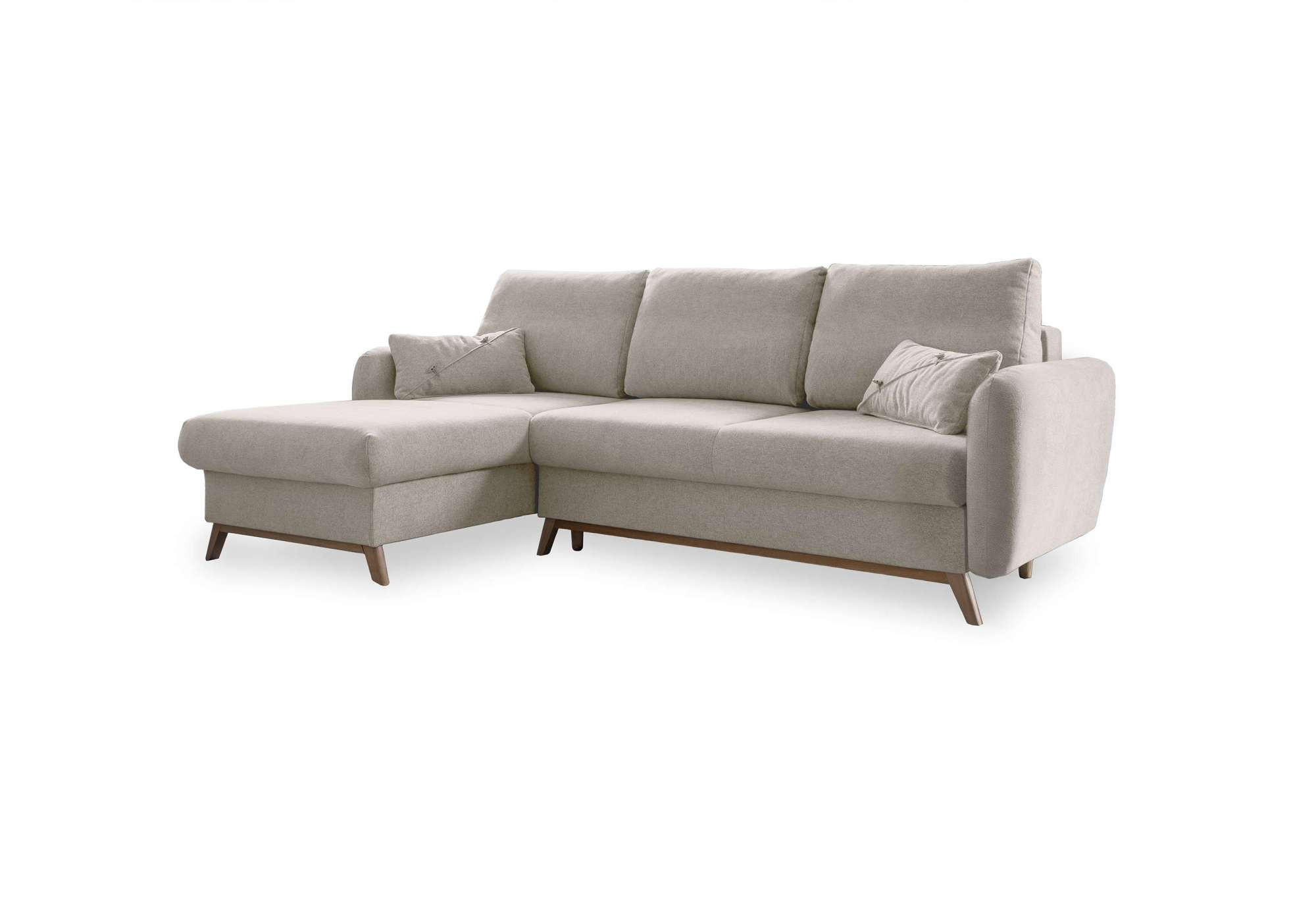 Mid.you Ecksofa Beige 235x157 cm
