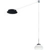LED-PENDELLEUCHTE Arabella 14/350 cm   - Schwarz/Weiß, Basics, Glas/Metall (14/350cm) - Fabas Luce