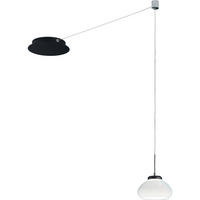 LED-PENDELLEUCHTE Arabella 14/350 cm   - Schwarz/Weiß, Basics, Glas/Metall (14/350cm) - Fabas Luce