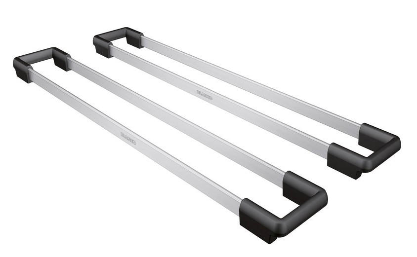 ABLAGE 41,6/2,2/6 cm  - Edelstahlfarben/Schwarz, Basics, Kunststoff/Metall (41,6/2,2/6cm) - Blanco