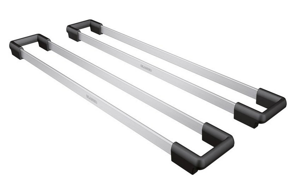 ABLAGE 41,6/2,2/6 cm  - Edelstahlfarben/Schwarz, Basics, Kunststoff/Metall (41,6/2,2/6cm) - Blanco