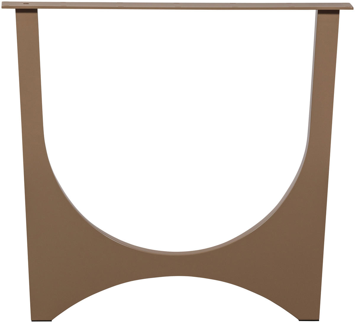 TISCHGESTELL in Metall   - Braun, MODERN, Metall (79/72/10cm) - Livetastic