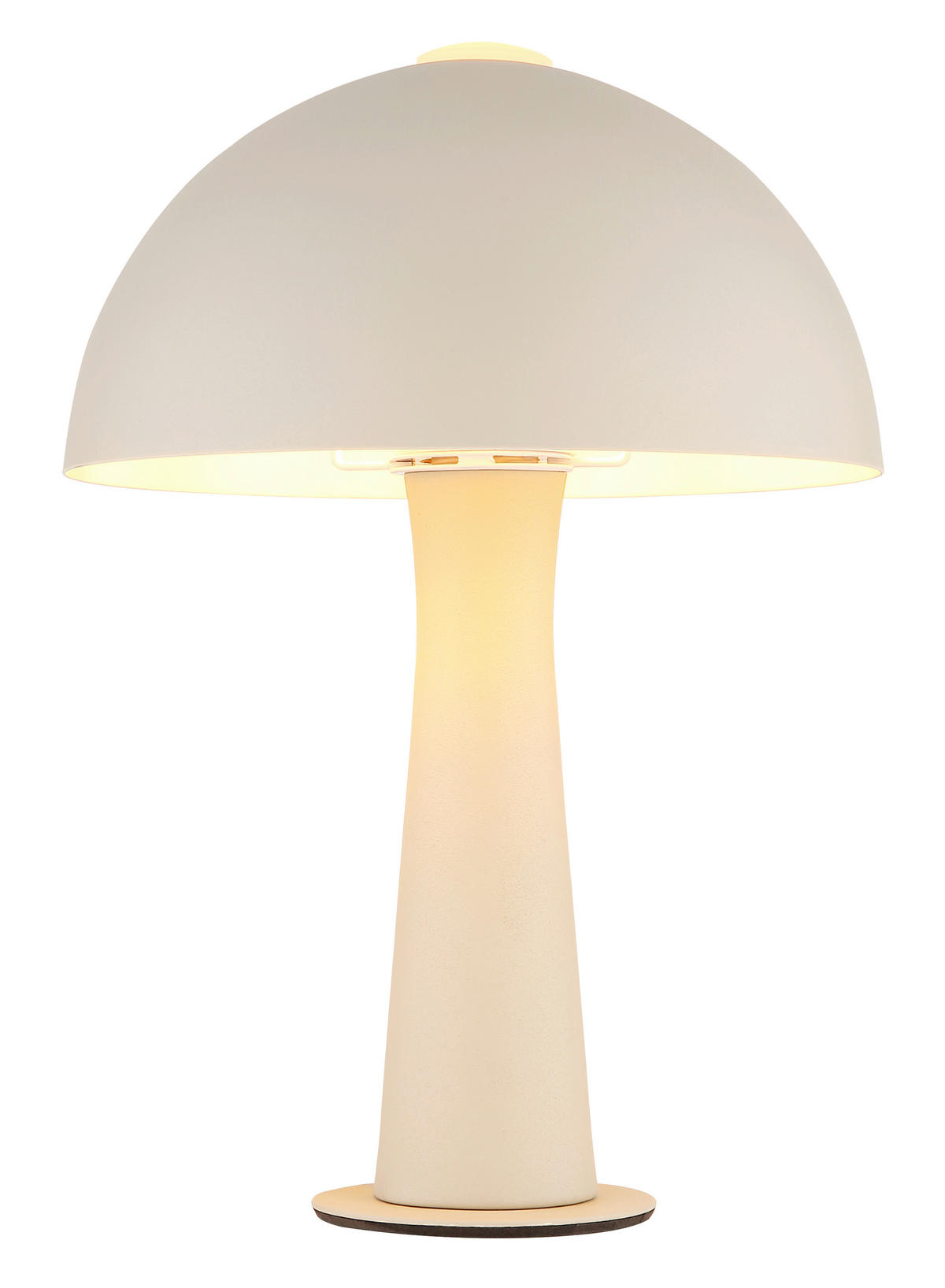 TISCHLEUCHTE Julia 20/28,5 cm  - Sandfarben/Schwarz, Design, Kunststoff/Metall (20/28,5cm) - Globo