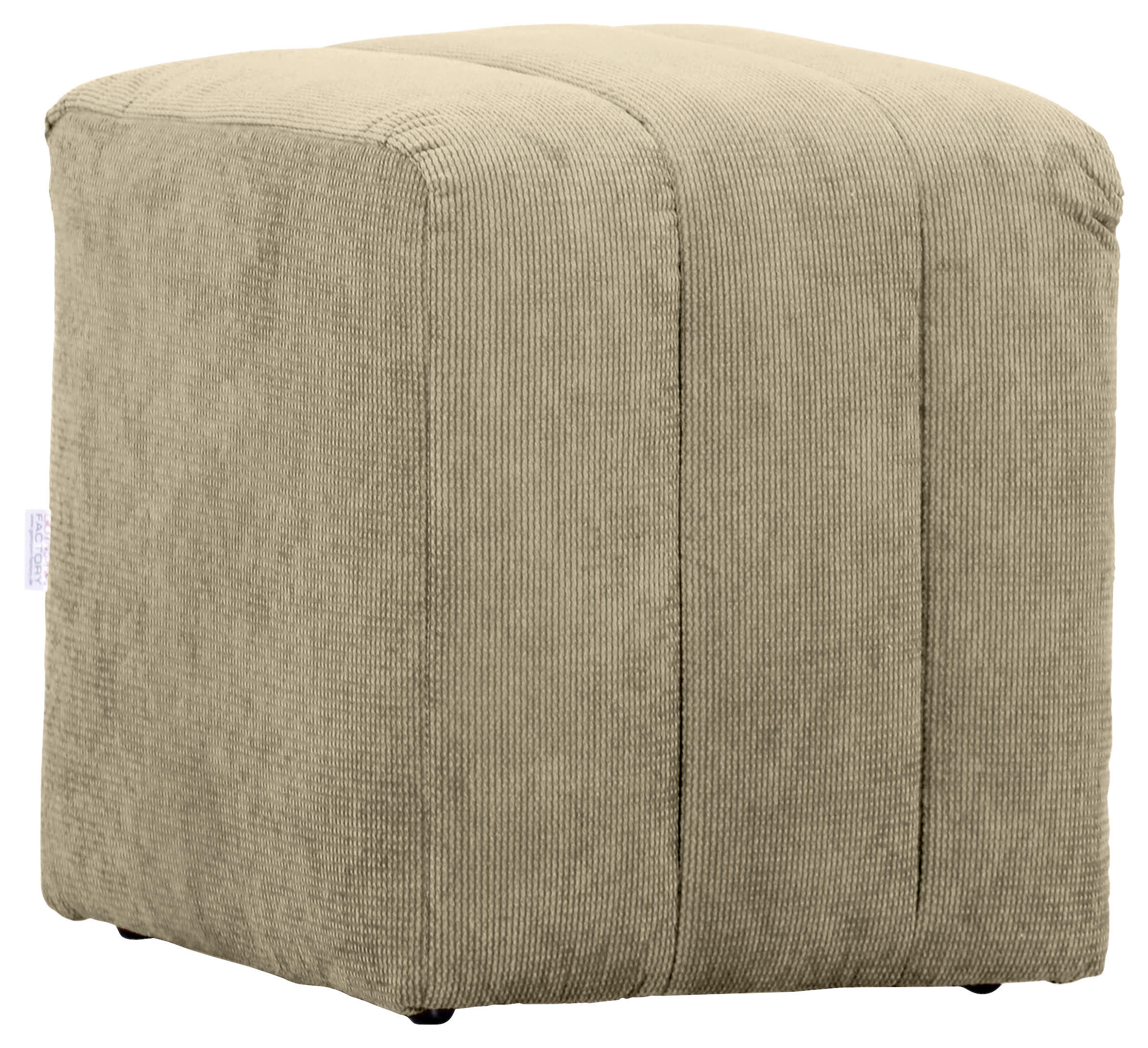 HOCKER Cord Taupe  - Taupe/Schwarz, Design, Kunststoff/Textil (43/50/43cm) - Novel