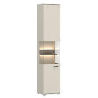 VITRINE  in   - Beige, Design, Holzwerkstoff (40/197,7/37cm) - Livetastic