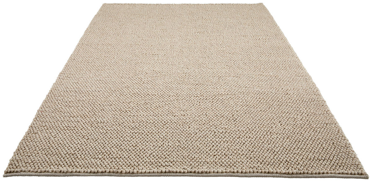 HANDWEBTEPPICH 90/160 cm Creme  - Creme, Natur, Textil (90/160cm) - Linea Natura