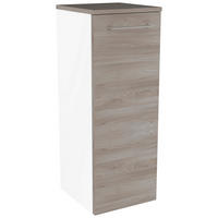 UNTERSCHRANK 30,5/81/32 cm   - Chromfarben/Eschefarben, MODERN, Glas/Holzwerkstoff (30,5/81/32cm) - MID.YOU
