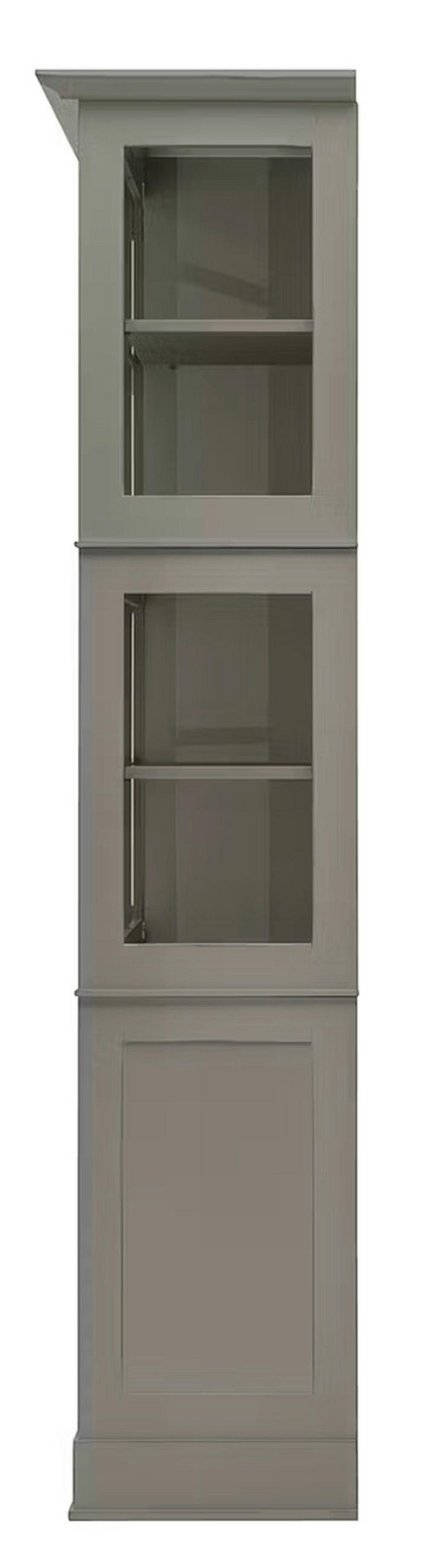 HIGHBOARD UrbanClass  in 190,5/219,5/49 cm  - Grau, LIFESTYLE, Glas/Holz (190,5/219,5/49cm) - Livetastic