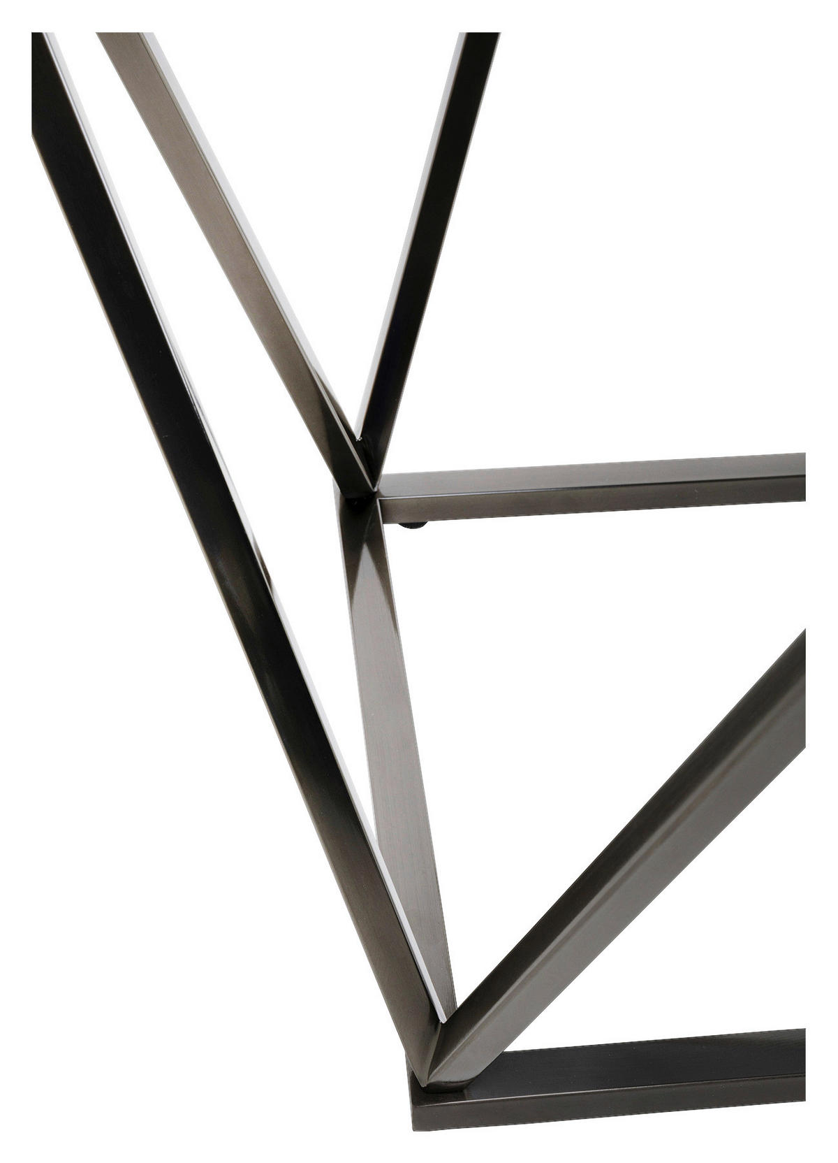 BEISTELLTISCH 50/50/55 cm Schwarz  - Schwarz, Basics, Glas/Metall (50/50/55cm) - Kare-Design