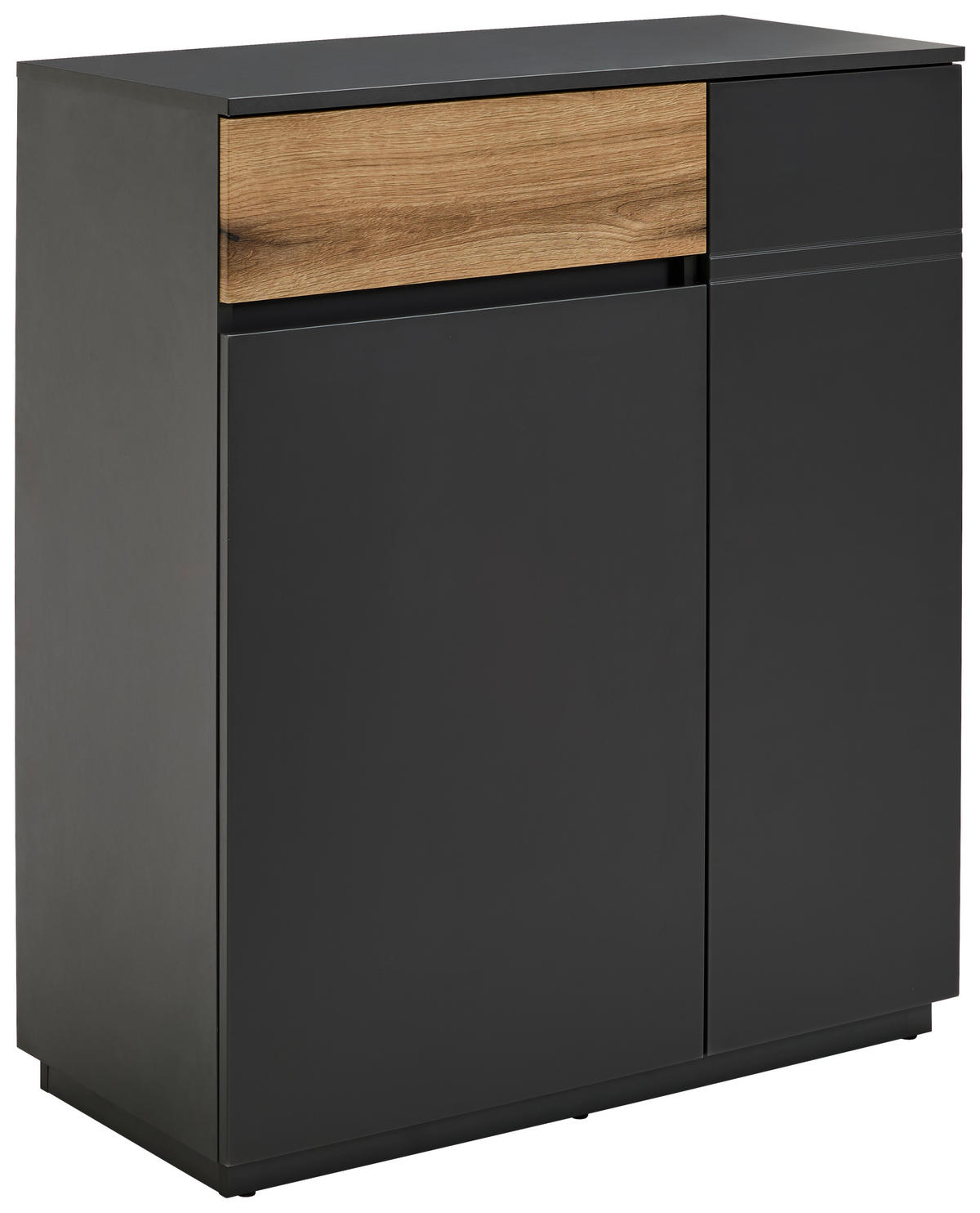 KOMMODE  in 90/105/42 cm  - Eichefarben/Graphitfarben, KONVENTIONELL, Holzwerkstoff (90/105/42cm) - Carryhome