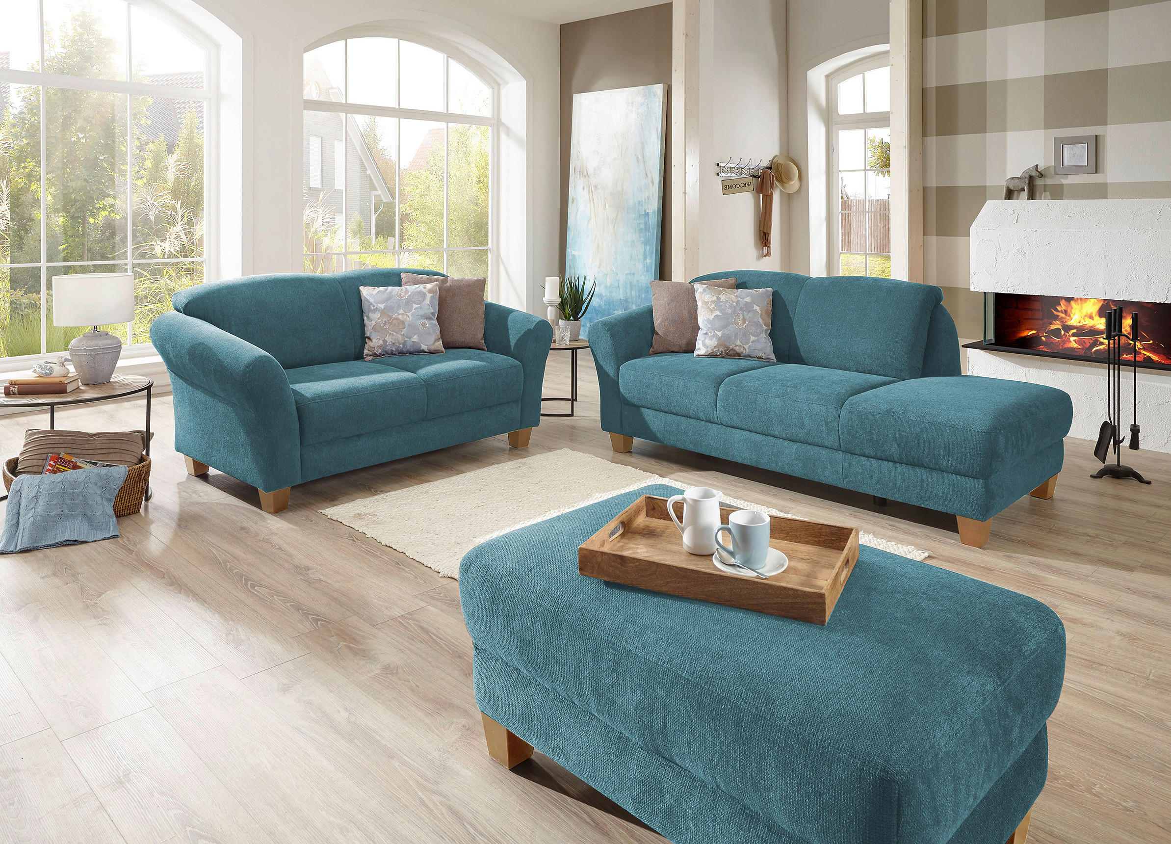 Sit & More LENOŠKA, textil, petrolej