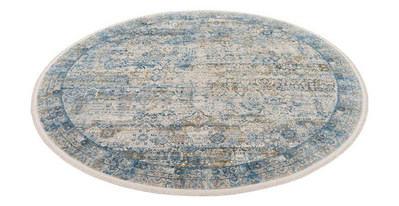 WEBTEPPICH 200 cm Toulon Blau, Grau rund  - Blau/Grau, Design, Textil (200cm) - Dieter Knoll