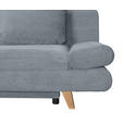 SCHLAFSOFA mit Schlafen auf Sitzhöhe, haustierfreundlicher Bezug Cord Dunkelgrau - Dunkelgrau/Buchefarben, KONVENTIONELL, Holz/Textil (200/75/85cm) - Carryhome