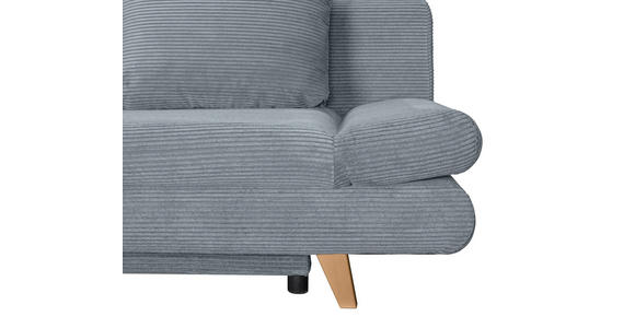 SCHLAFSOFA mit Schlafen auf Sitzhöhe, haustierfreundlicher Bezug Cord Dunkelgrau - Dunkelgrau/Buchefarben, KONVENTIONELL, Holz/Textil (200/75/85cm) - Carryhome