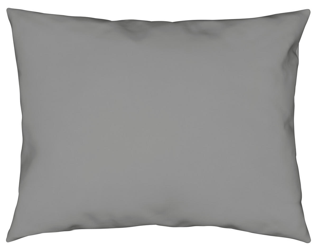 WENDEBETTWÄSCHE Uni Satin Satin 140/200 cm  - Blau/Grau, Basics, Textil (140/200cm) - Novel