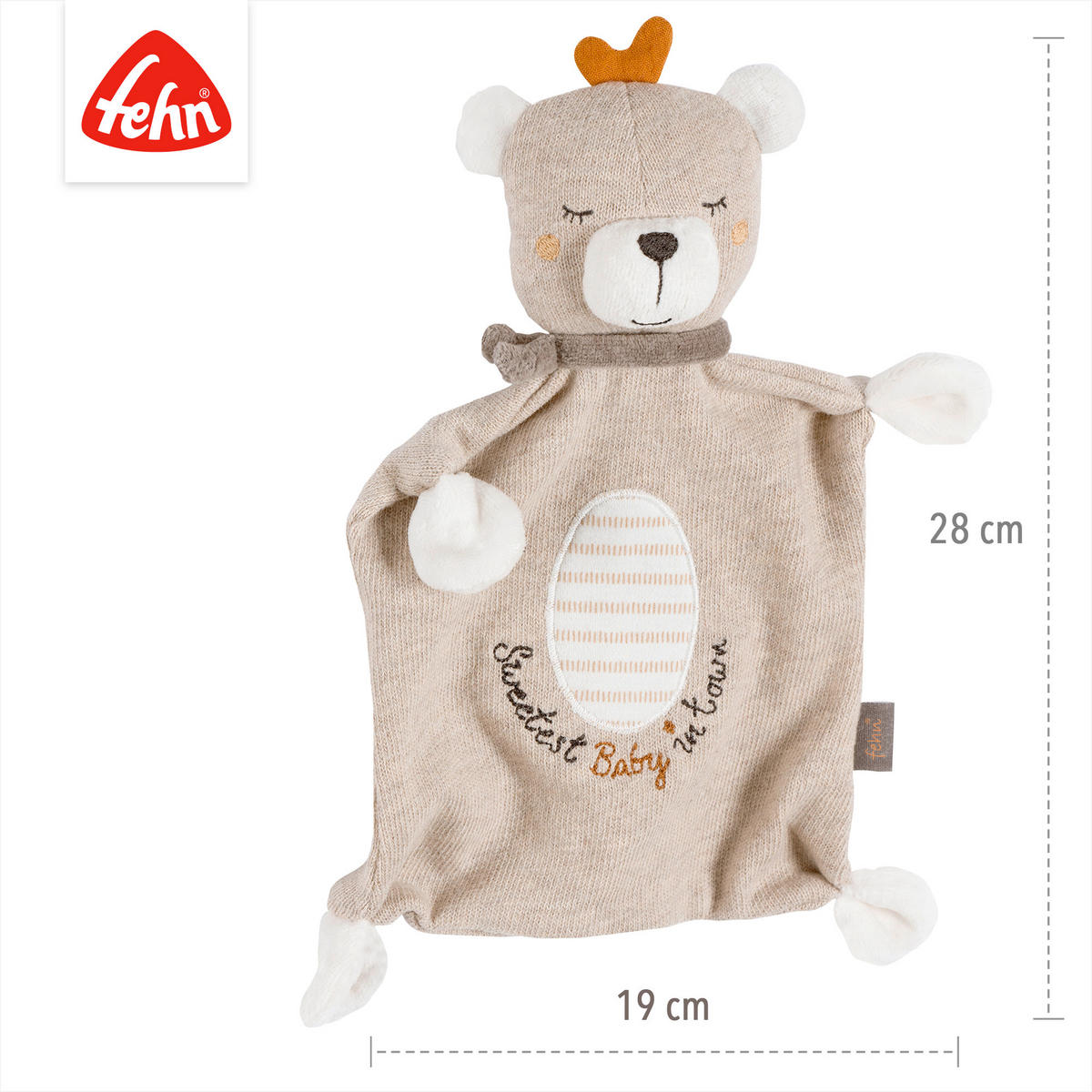SCHMUSETUCH Classic Stars  - Hellbraun, Basics, Textil (28/21/5,2cm) - Fehn