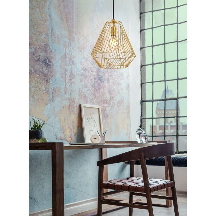 VISEČA SVETILKA  Stype      33/110 cm     1X40 W E27 - barve medenine, Trend, kovina (33/110cm)
