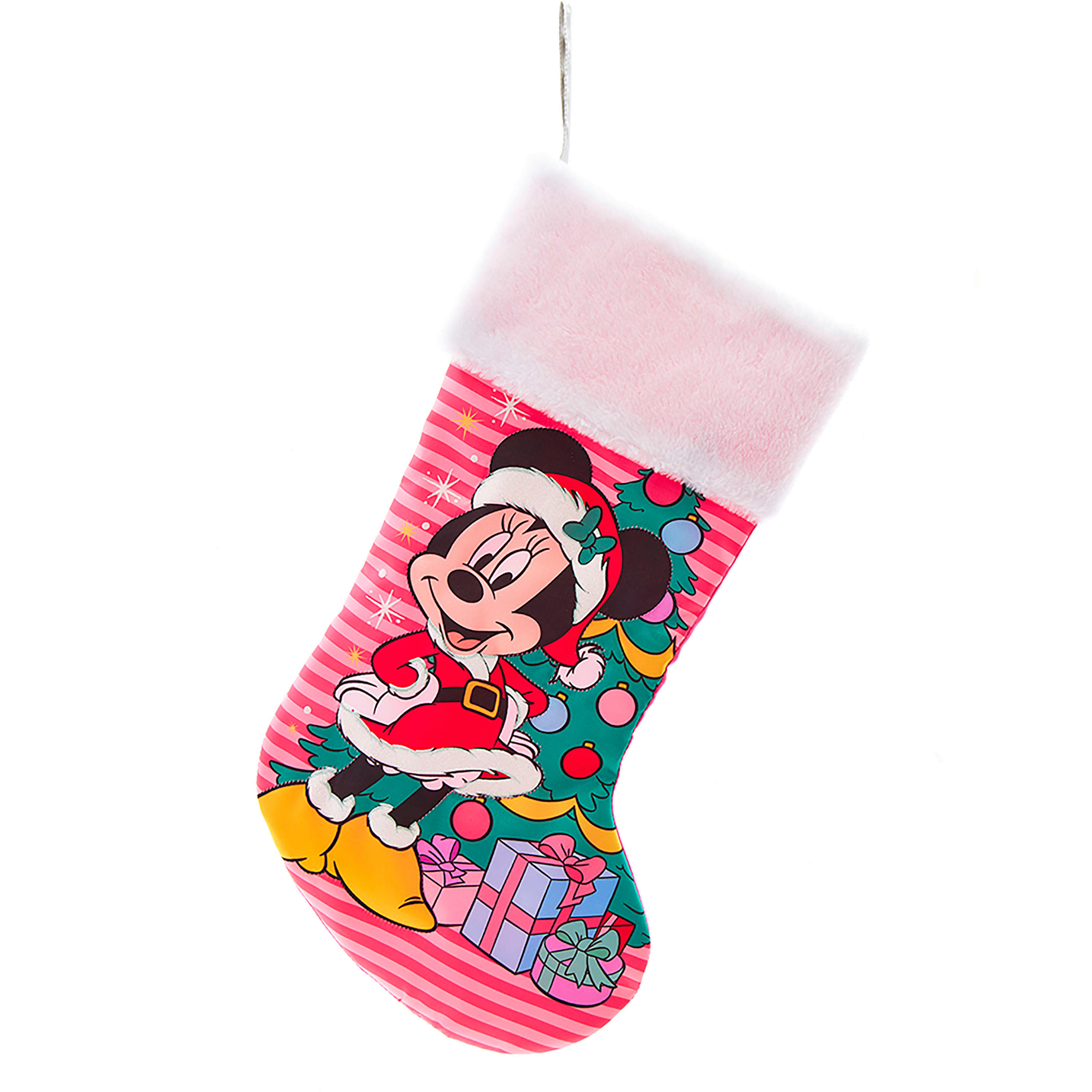 Weihnachtsstrumpf MICKEY&MINNIE Rot, Weiß  - Rot/Weiß, LIFESTYLE, Textil (15/48/5cm) - Disney