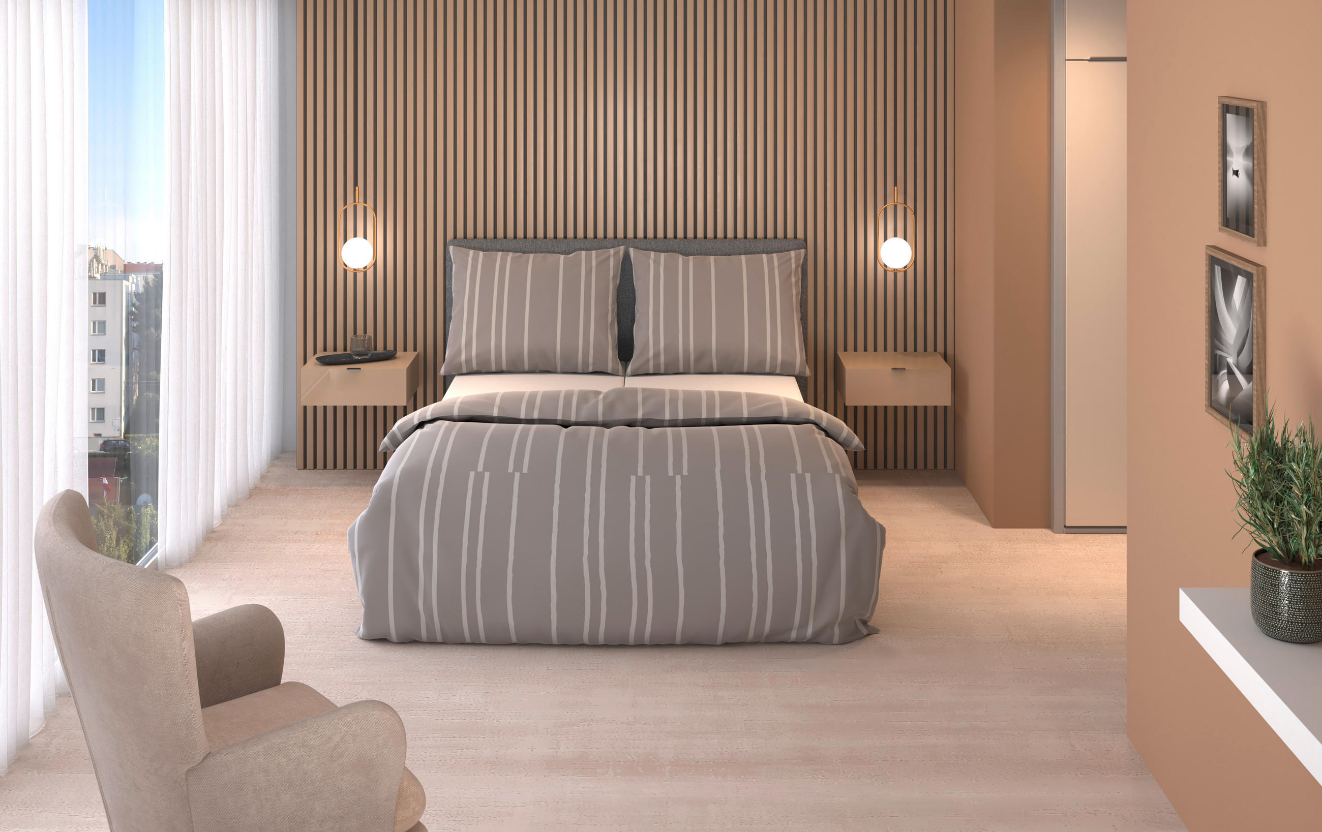 BETTWÄSCHESET Satin 200/210 cm  65 cm/100 cm  - Silberfarben, Design, Textil (200/210cm) - Dieter Knoll